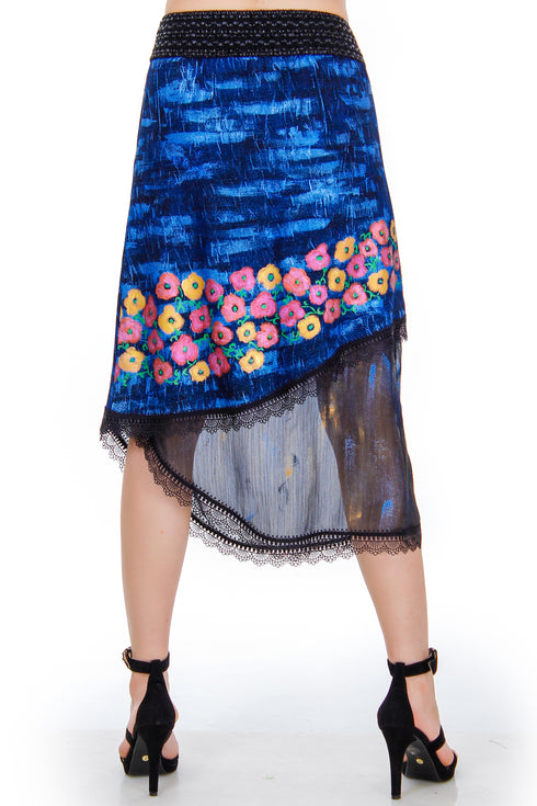 Fusta jerse pictata  Liza Panait Liza Panait Online Boutique